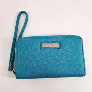 Calvin Klein Wristlet Wallet  Teal